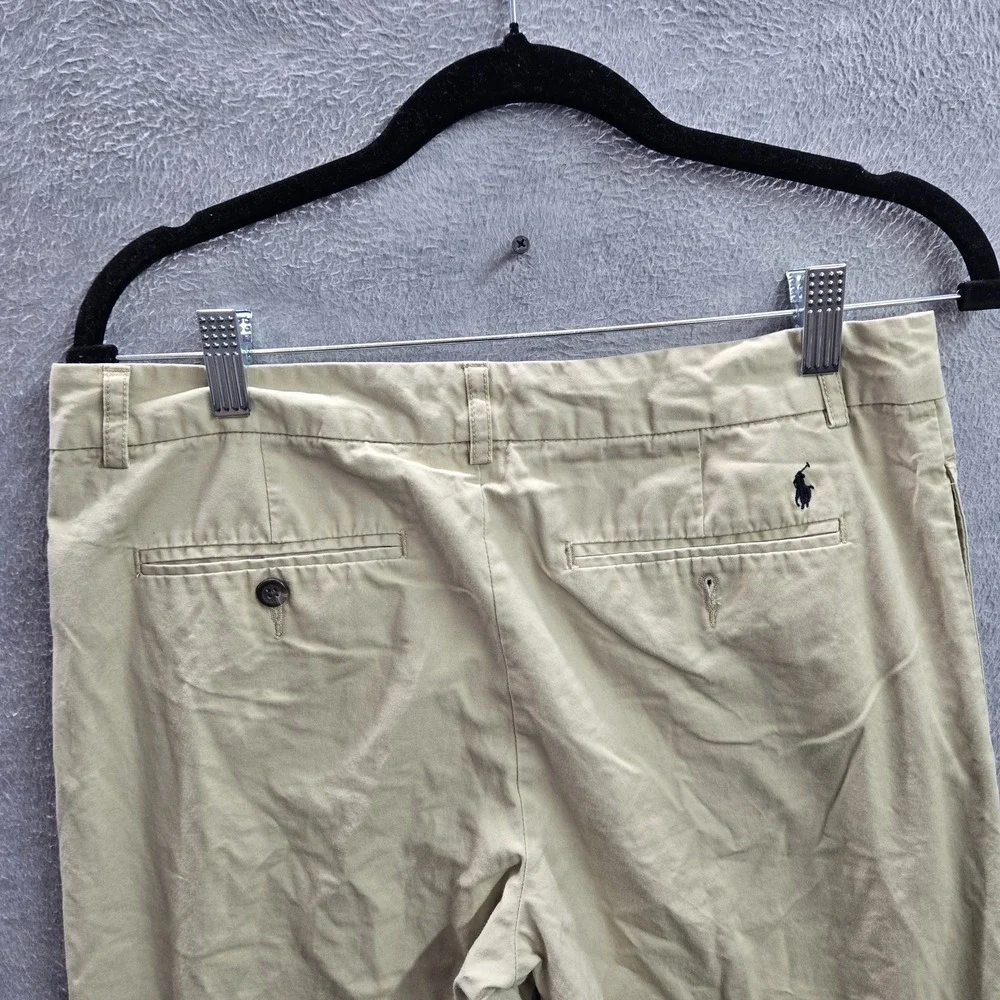 Polo Ralph Lauren Boys Pants 20 Khaki Embroidered Chino Twill Button 28